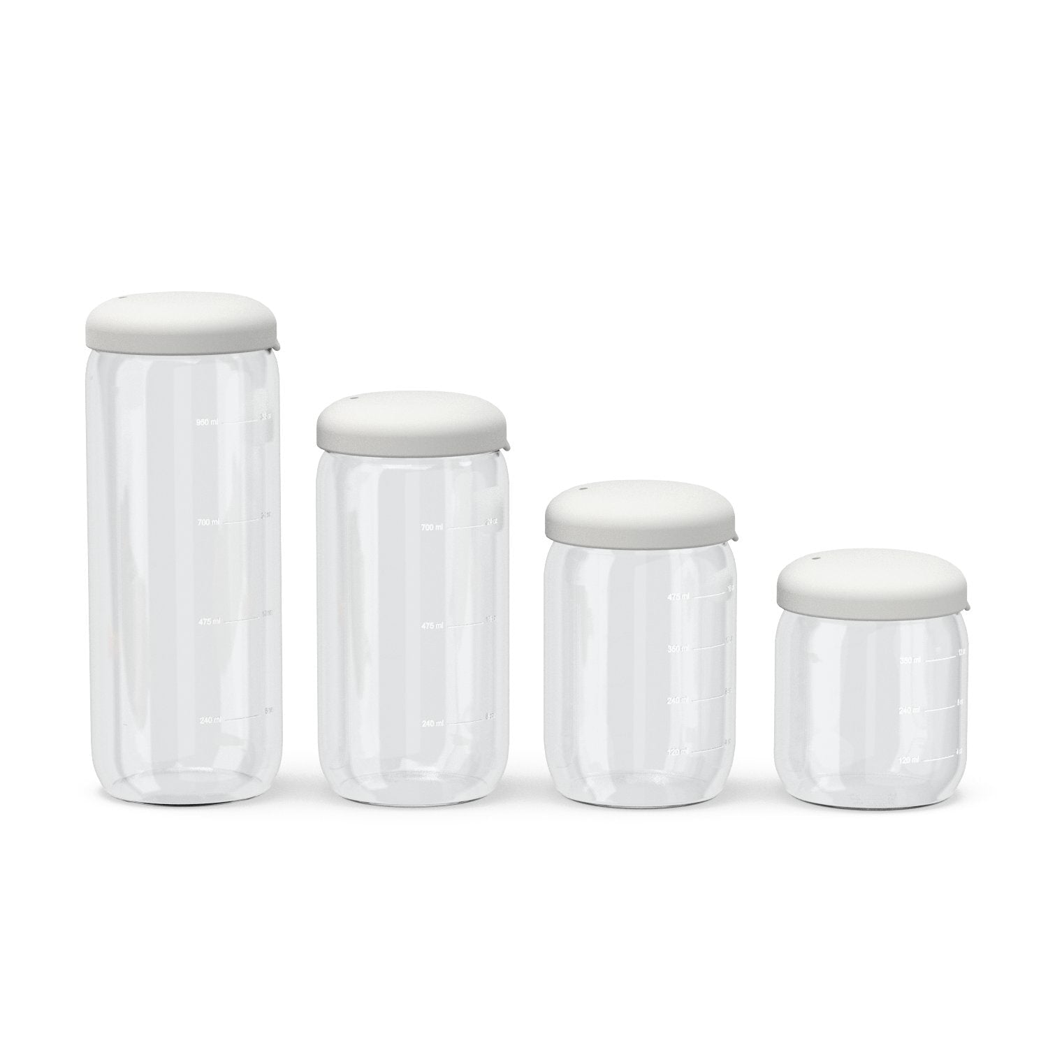 Food Storage Jar in Borosilicate Glass 25 oz - Cloud