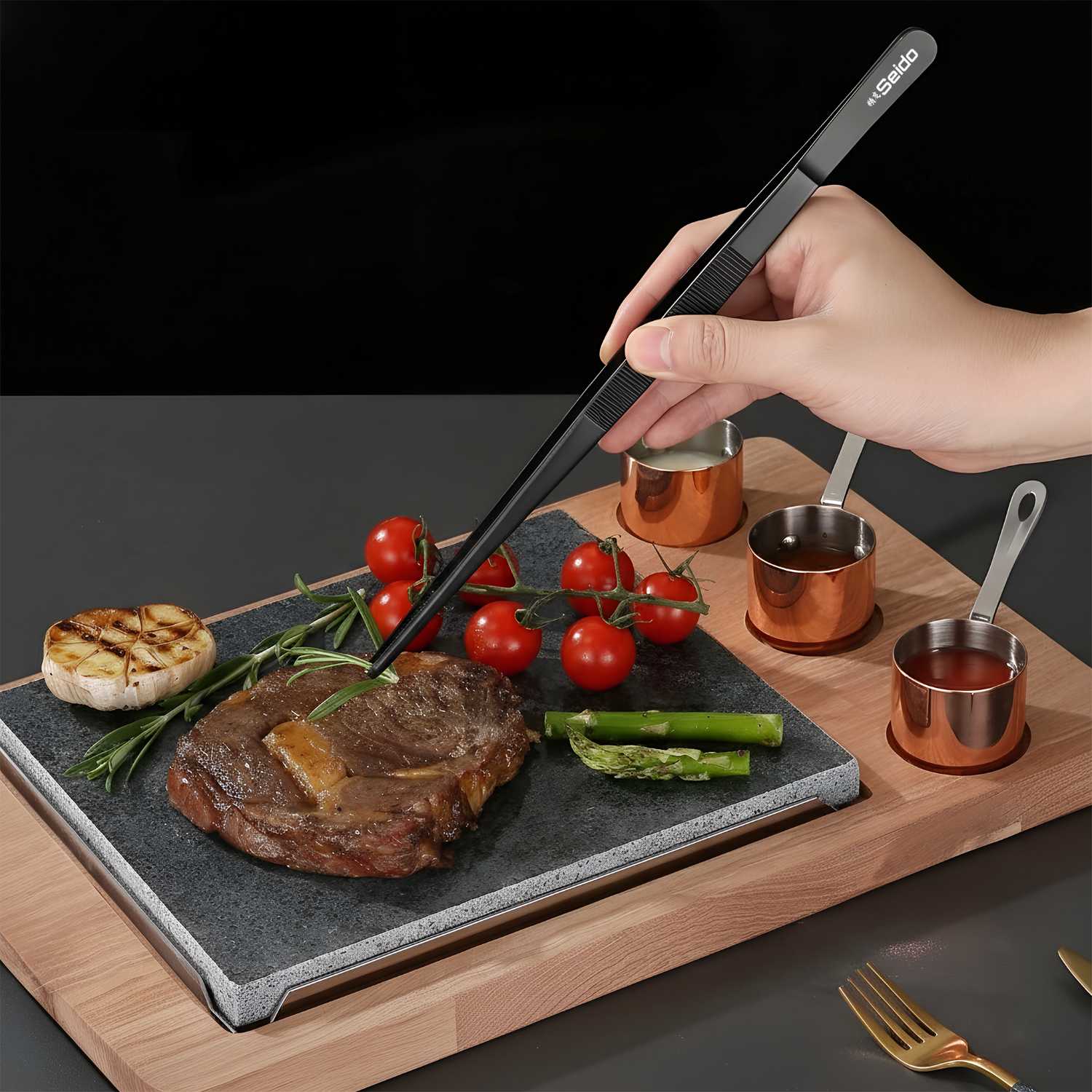 2-Piece Serving Tweezer Set
