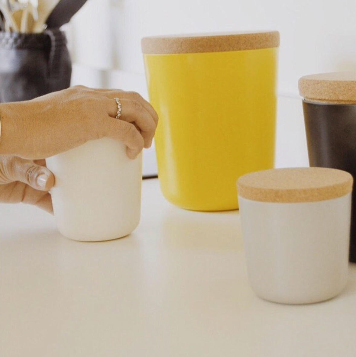 Duo Storage Jar XL & XXL - Lemon